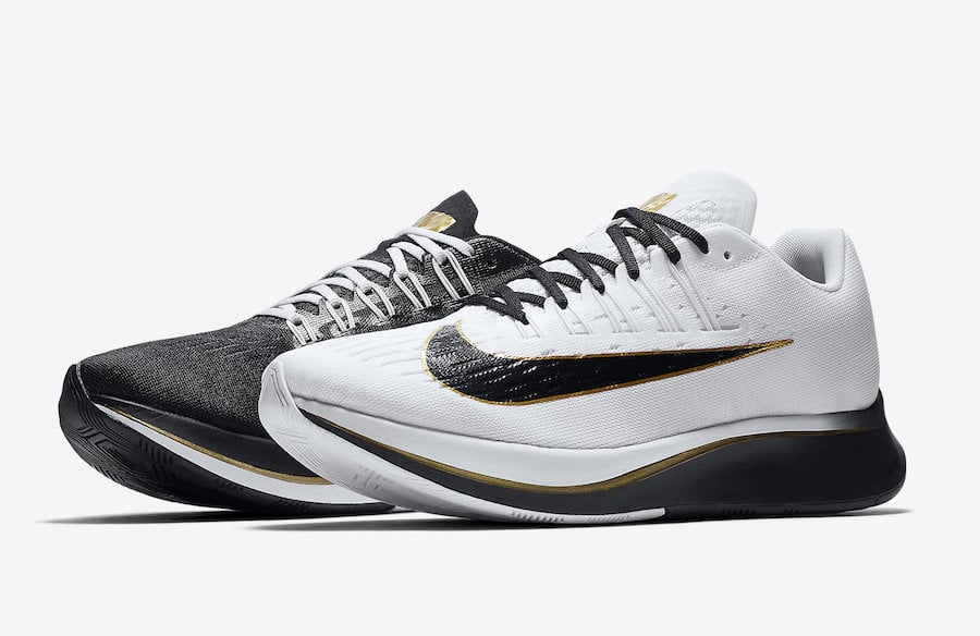 Nike Zoom Fly White Black Metallic Gold 880848-006