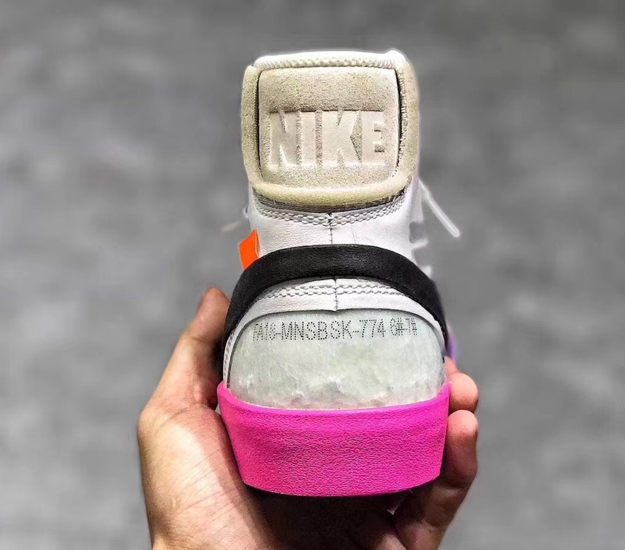 Off-White Nike Blazer Mid Pink Purple Gradient Sole