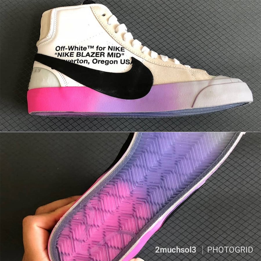 Off-White Nike Blazer Mid Rainbow Soles