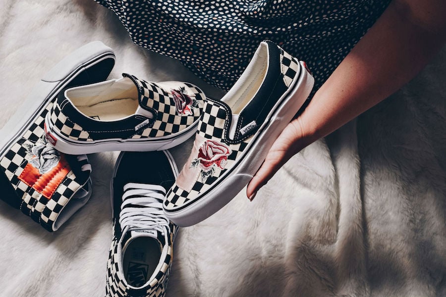 satin patchwork vans