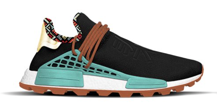 adidas NMD Hu Inspiration Pack Core Black Clear Blue Orange EE7582