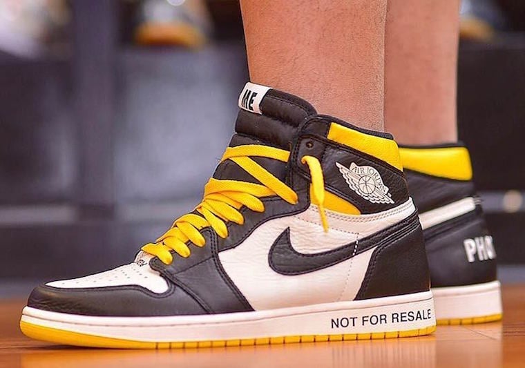 jordan 1 not for resale varsity maize