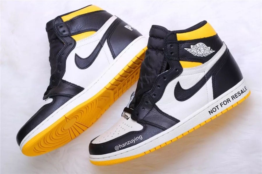 air jordan not for resale yellow