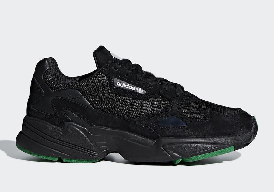 adidas Falcon Core Black Green F97483