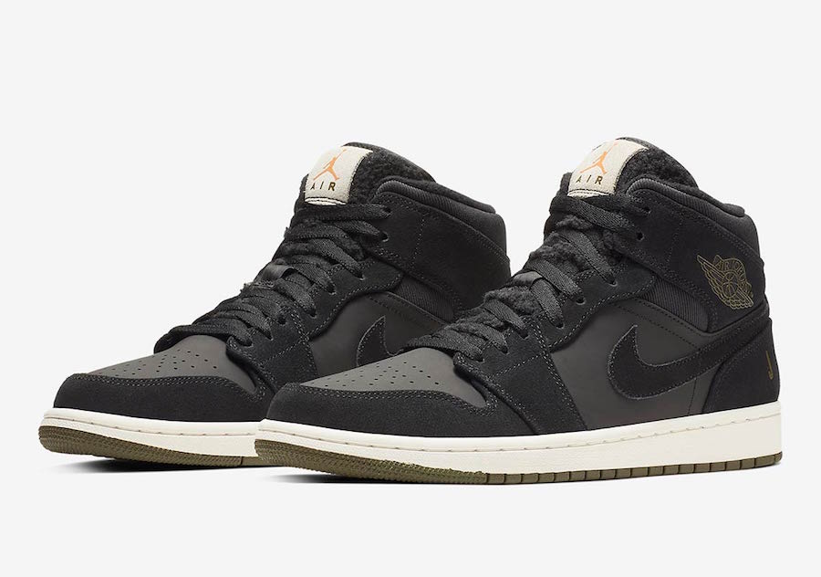 Air Jordan 1 Mid Fleece Pack Black Release Date