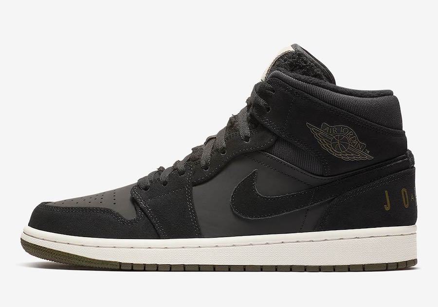 Air Jordan 1 Mid Fleece Pack Black Release Date