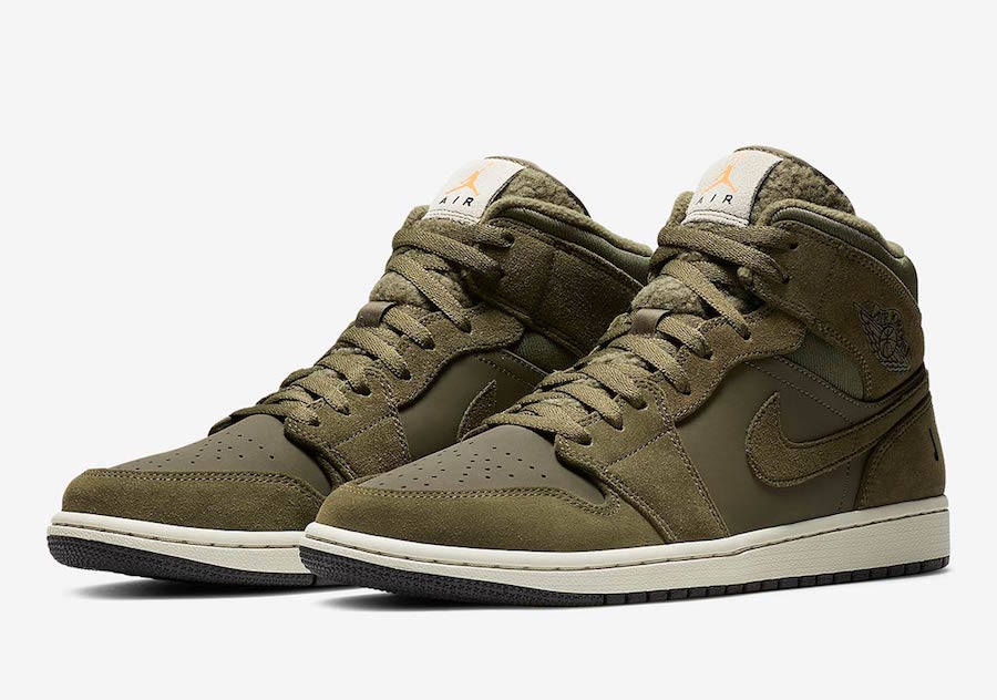 air jordan mid olive