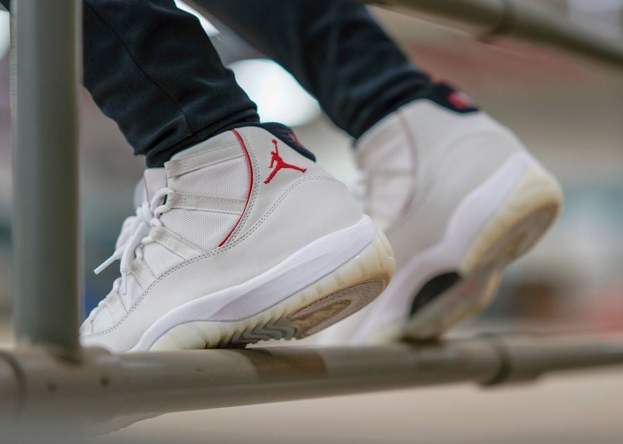 Air Jordan 11 Platinum Tint On Feet