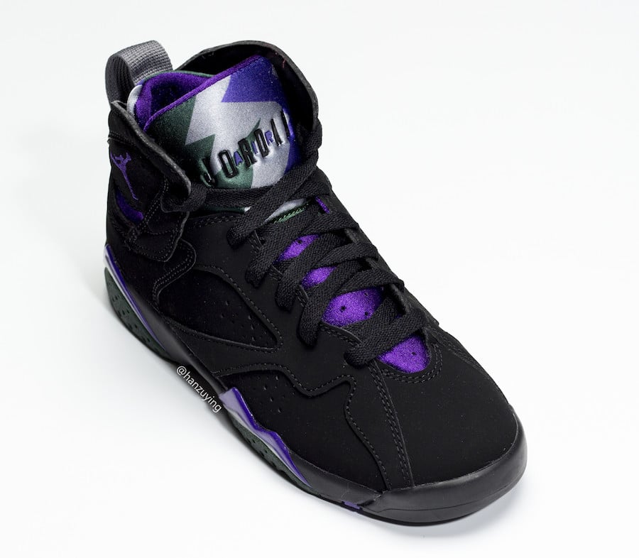 black purple jordan 7