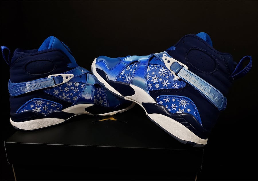 blue snowflake jordans