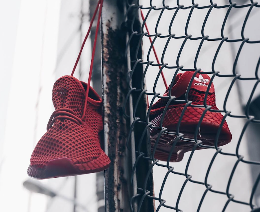 atmos adidas Deerupt Red G27330