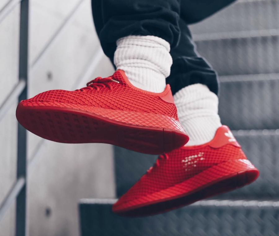 atmos adidas Deerupt Red G27330