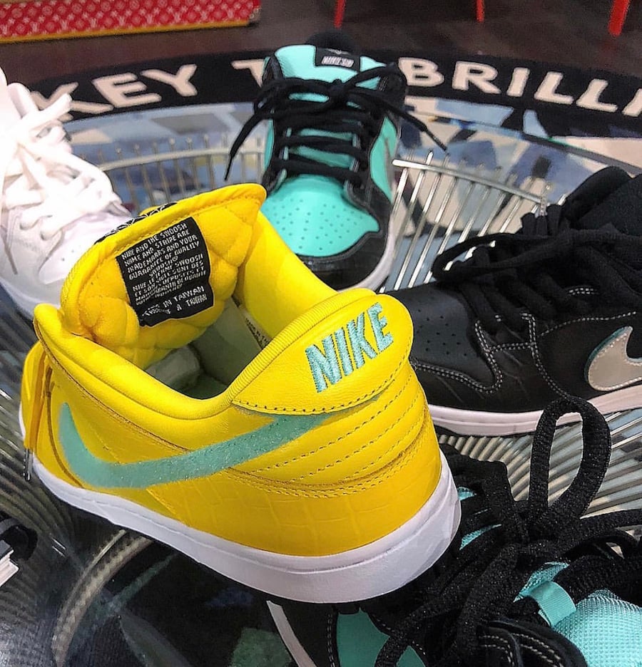 Diamond Supply Co Nike SB Dunk Low Yellow