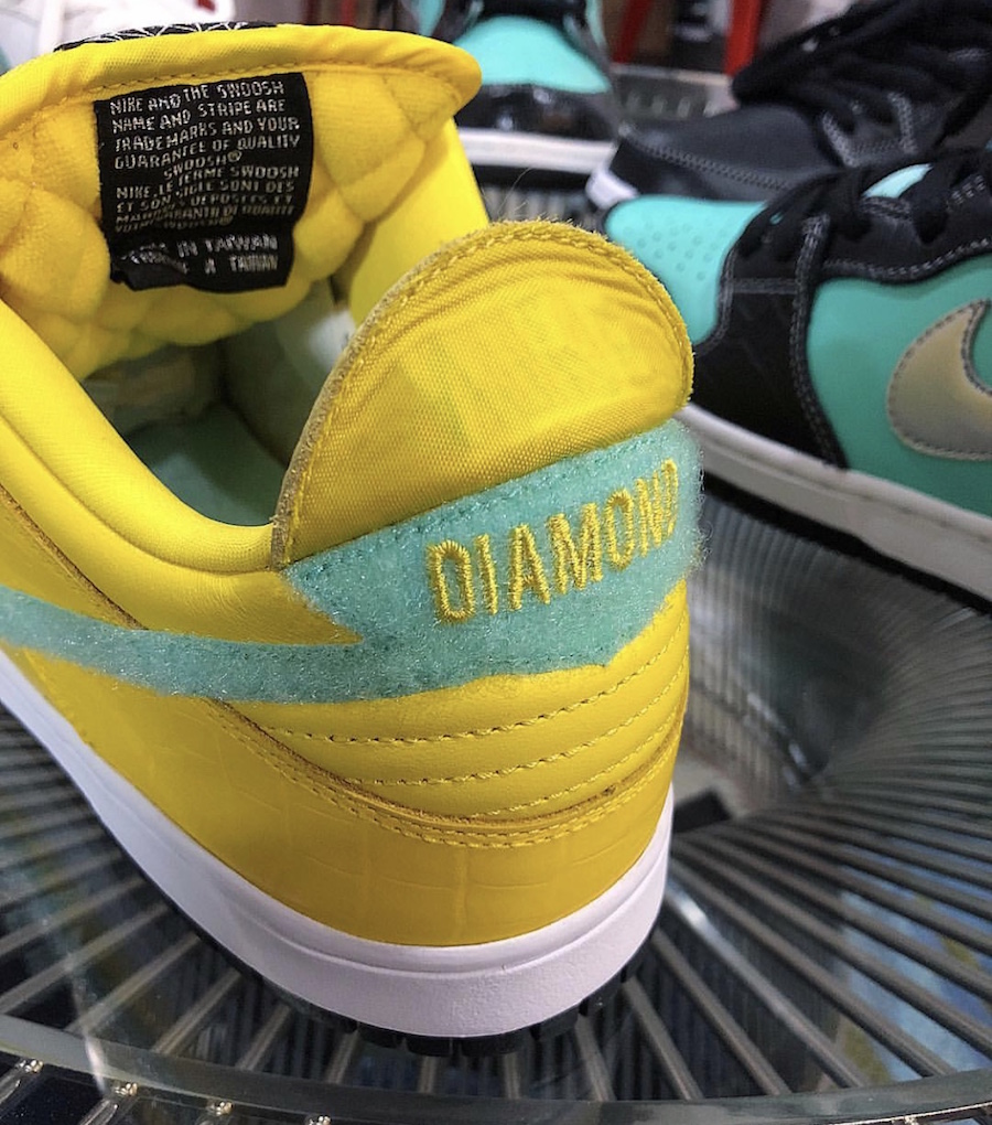 Diamond Supply Co Nike SB Dunk Low Yellow