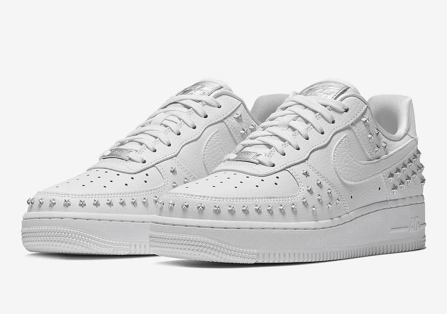 Nike Air Force 1 Low Stars White Silver AR0639-100 Release Date