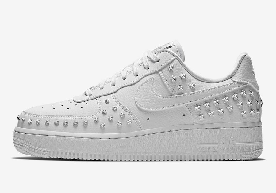 Nike Air Force 1 Low Stars White Silver AR0639-100 Release Date