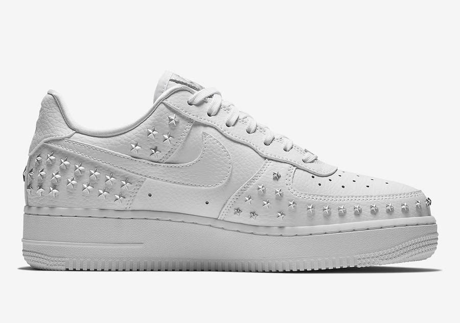 Nike Air Force 1 Low Stars White Silver AR0639-100 Release Date