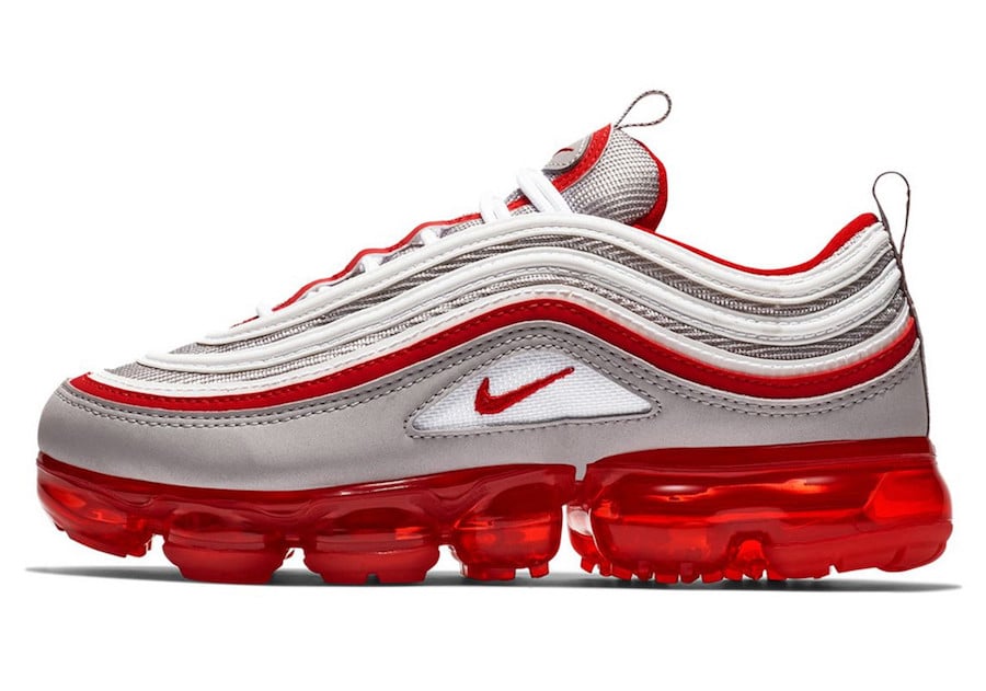 Air VaporMax 97 Atmosphere Gray University Red GS Excellent like
