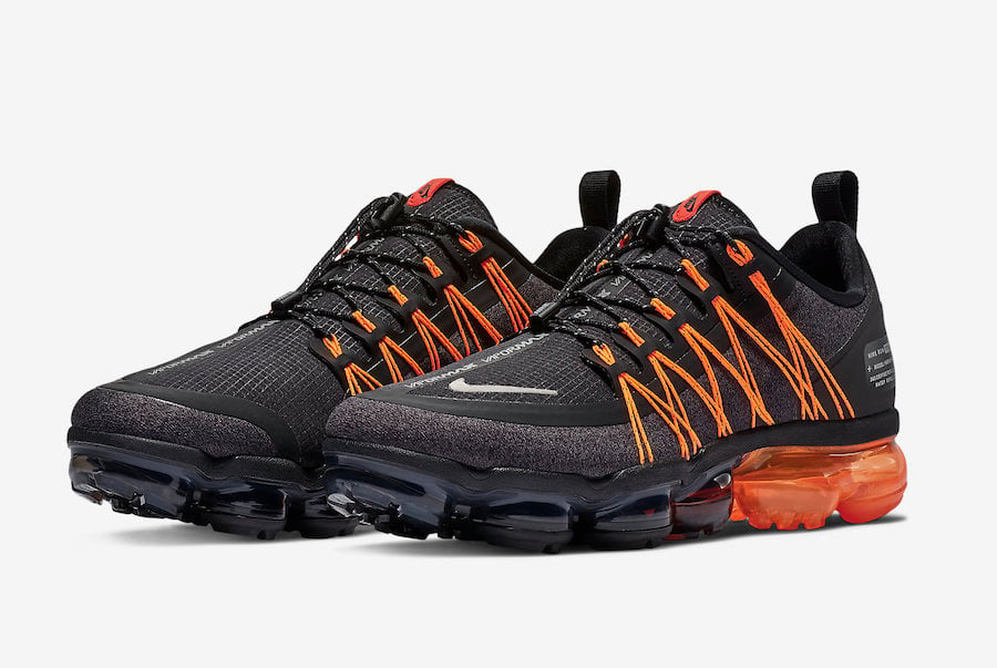 nike vapormax black and orange