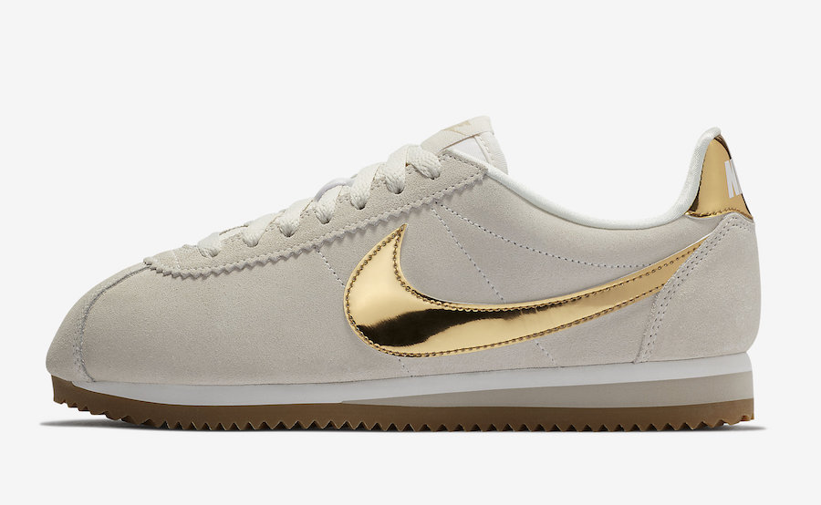 Nike Cortez Beige Metallic Gold 902856-013 Release Date