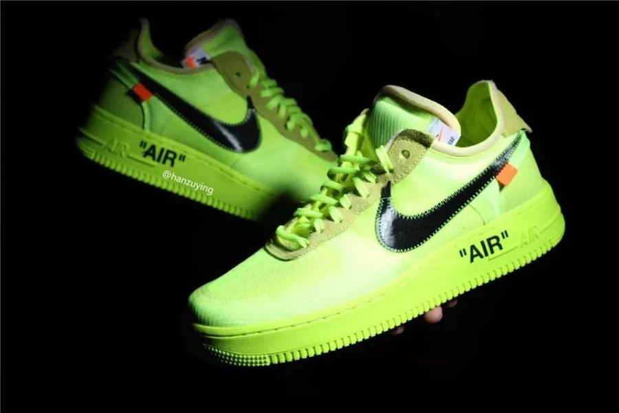 nike x off white air force 1 neon
