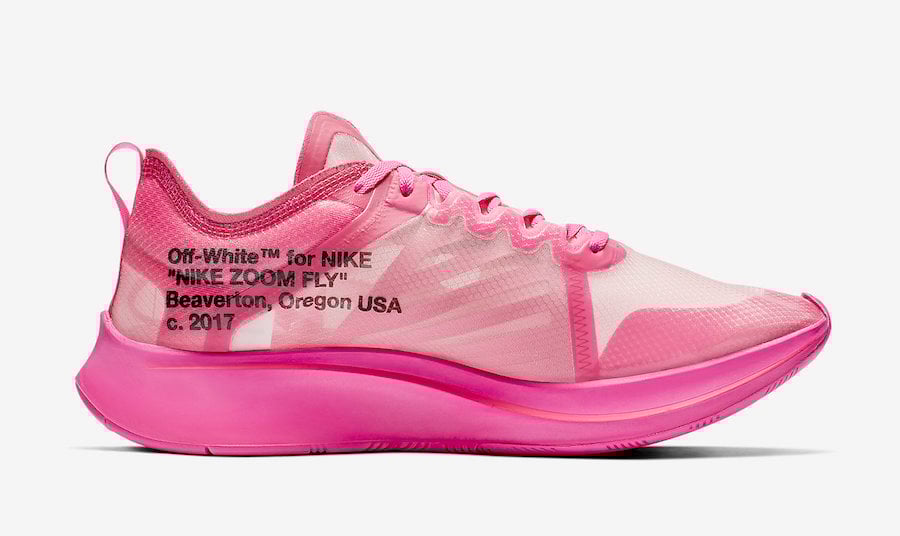 Off-White Nike Zoom Fly Tulip Pink AJ4588-600 Release Date Info