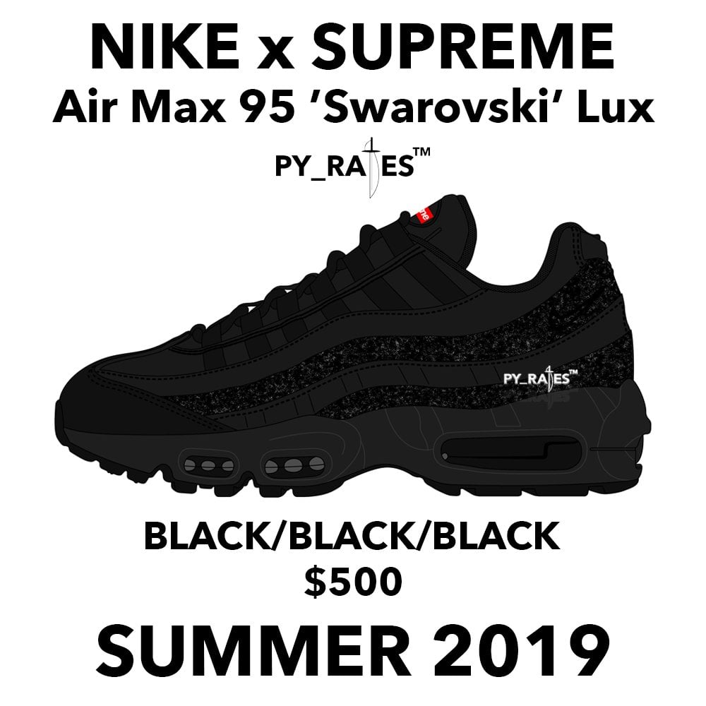 air max 95 lux supreme triple black