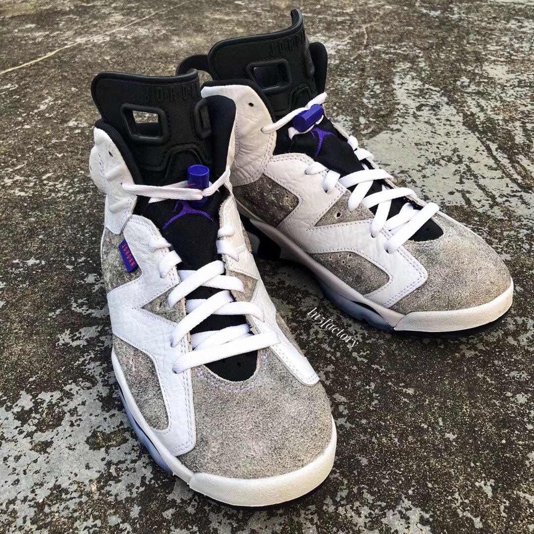 jordan 6 white grey purple