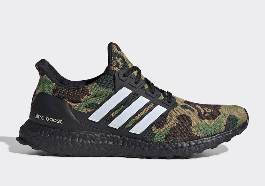 Bape adidas Ultra Boost Green Camo F35097 Release Date