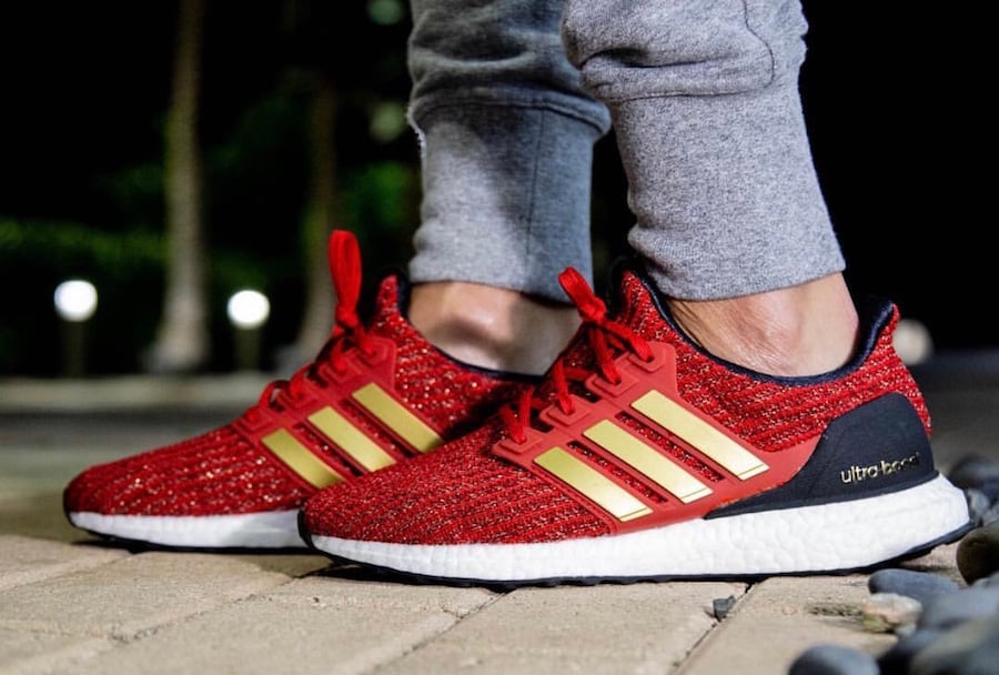 Game of Thrones adidas Ultra Boost Lannister On Feet