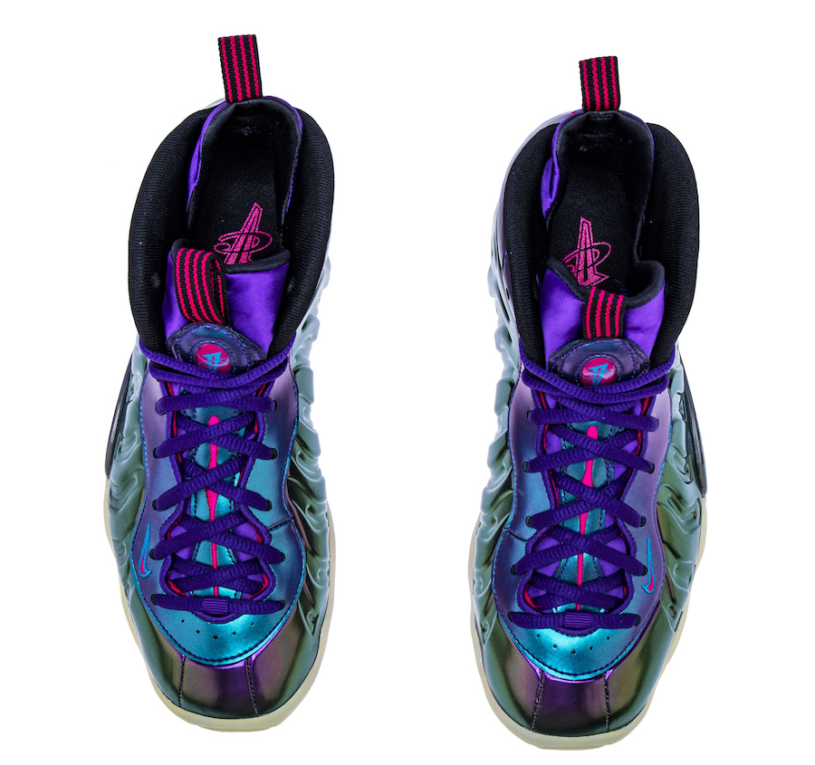 air foamposite one iridescent purple