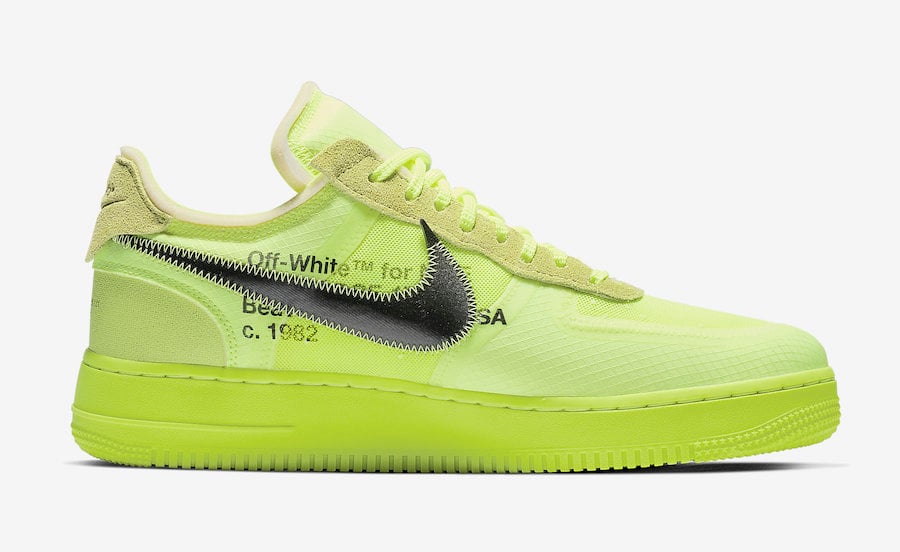 Off-White Nike Air Force 1 Volt AO4606-700 Release Date Price Info