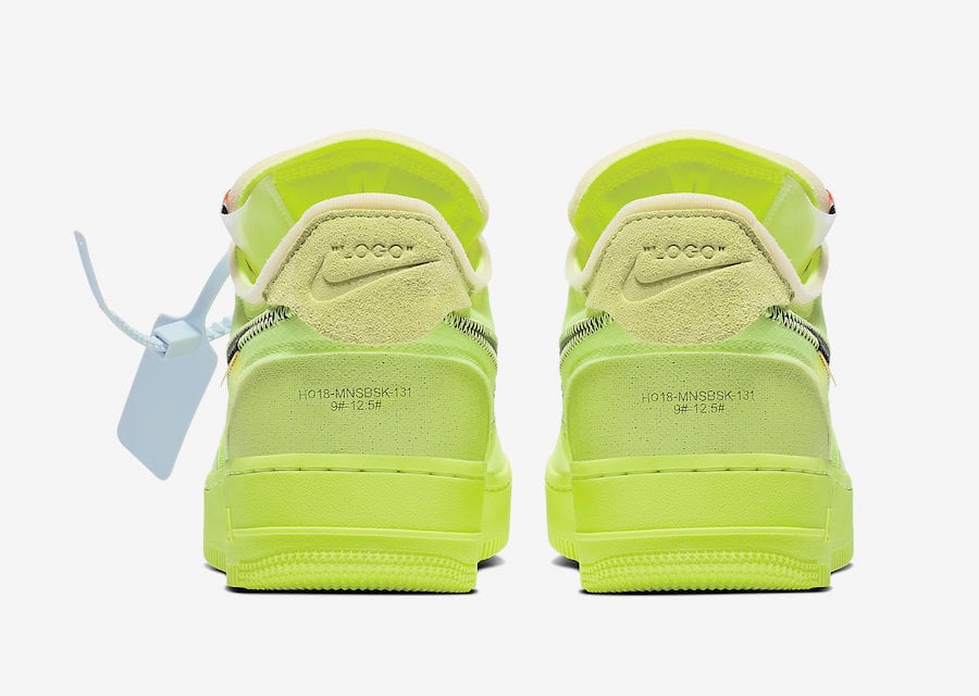 Off-White Nike Air Force 1 Volt AO4606-700 Release Date Price Info