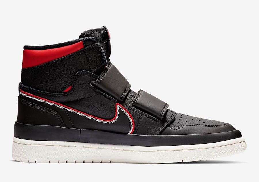 Air Jordan 1 High Double Strap Black Red AQ7924-016 Release Date