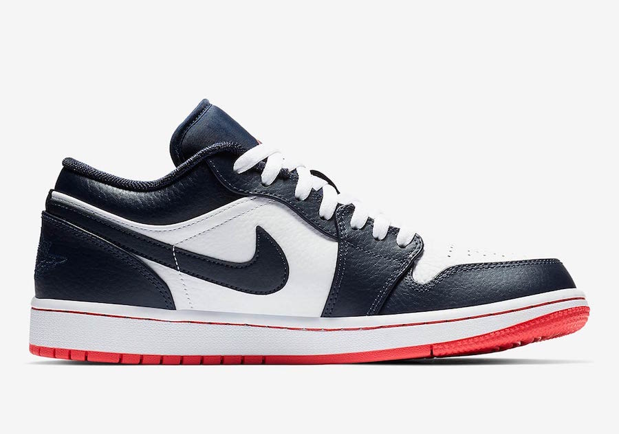 Air Jordan 1 Low Obsidian Ember Glow 553558-481 Release Date