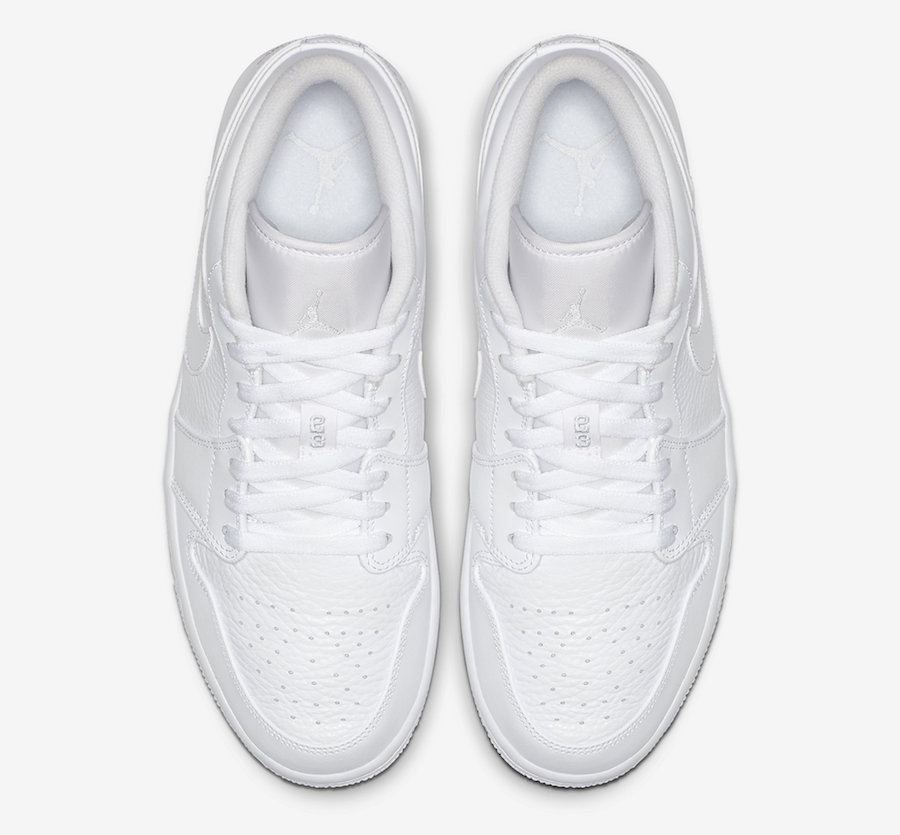 air jordan 1 low triple white price