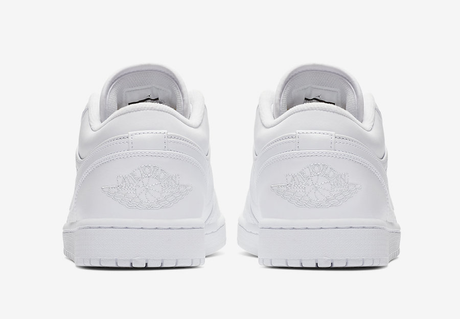 Air Jordan 1 Low Triple White 553558-111 Release Date