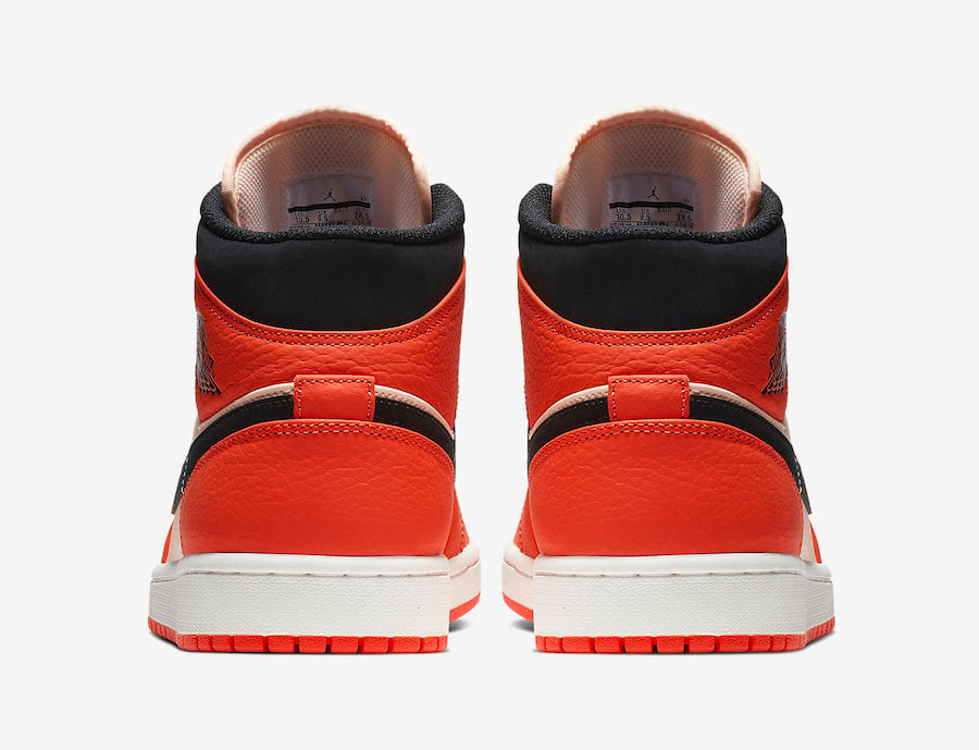 Air Jordan 1 Mid Team Orange 852542-800 Release Date