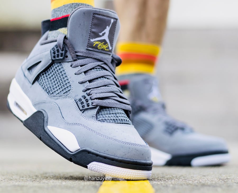 Air Jordan 4 Cool Grey 2019 On Foot