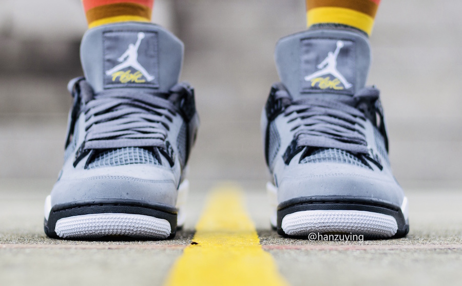 jordan 4 grey yellow