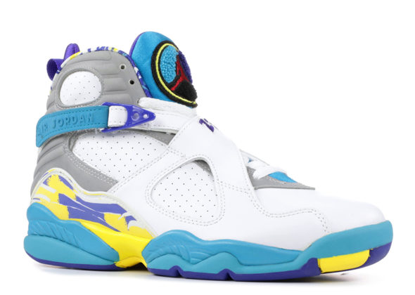 aqua 8s white
