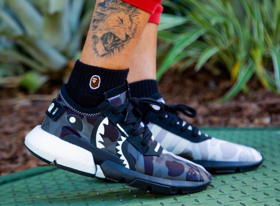 Bape Neighborhood adidas POD S3.1 EE9431 On Feet