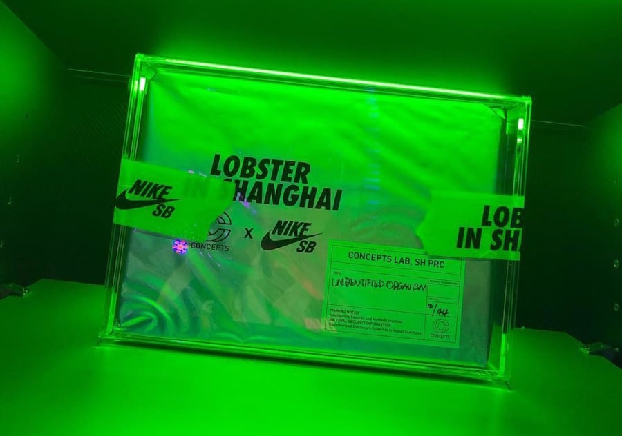 concepts nike sb green lobster