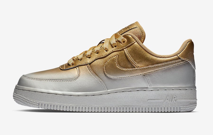 Nike Air Force 1 Low 898889-012 Silver Gold Release Date