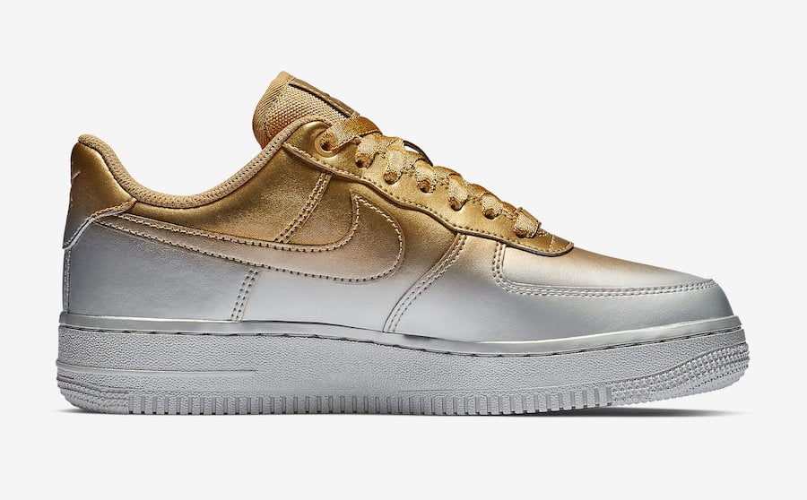 Nike Air Force 1 Low 898889-012 Silver Gold Release Date