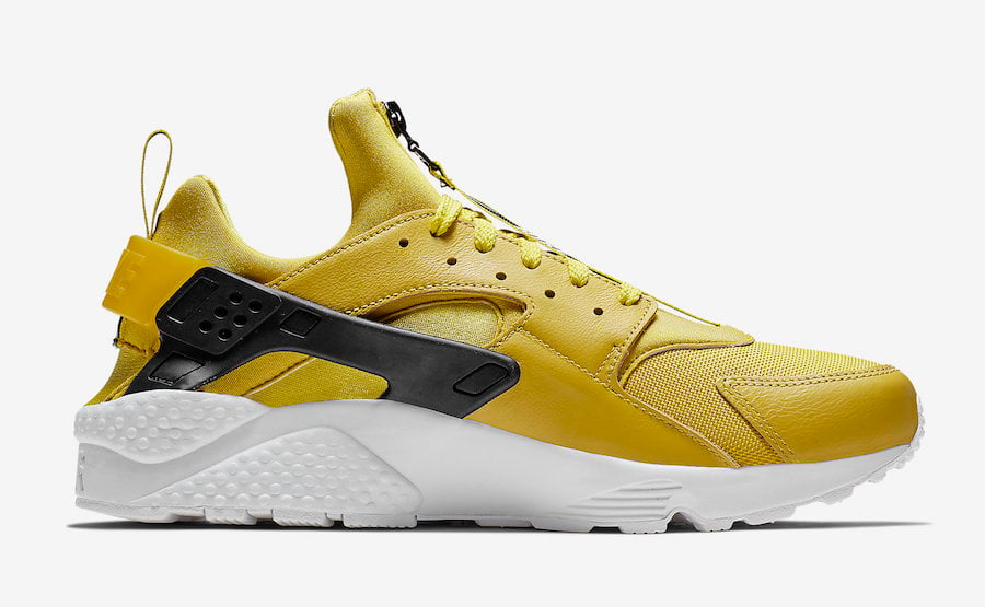 yellow huaraches with zipper