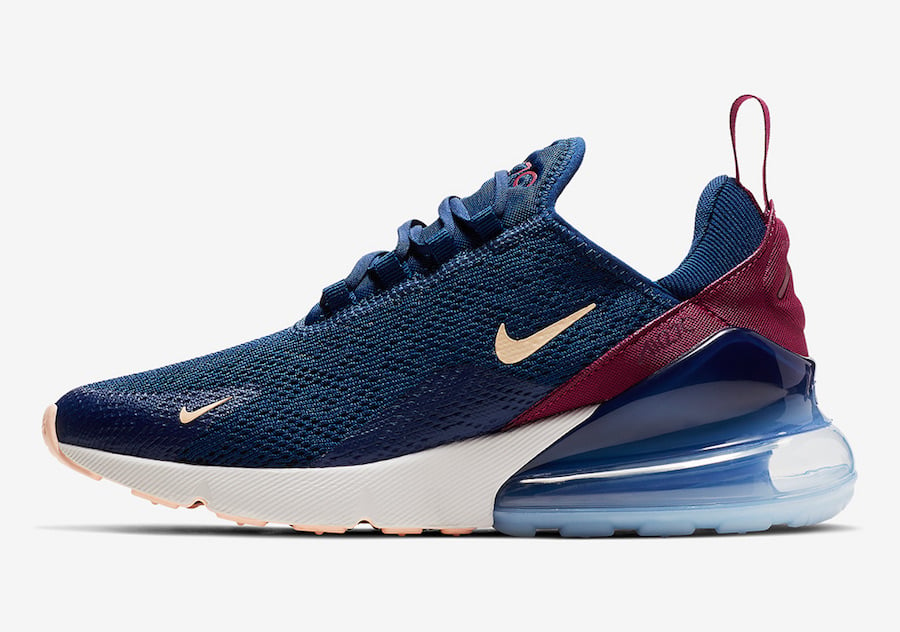 womens nike air max 270 navy blue