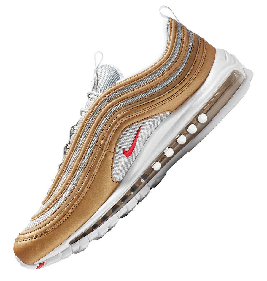 nike air max 97 metallic gold silver