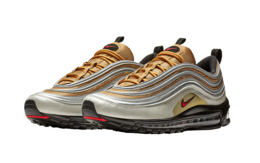 nike air max 97 silver gold