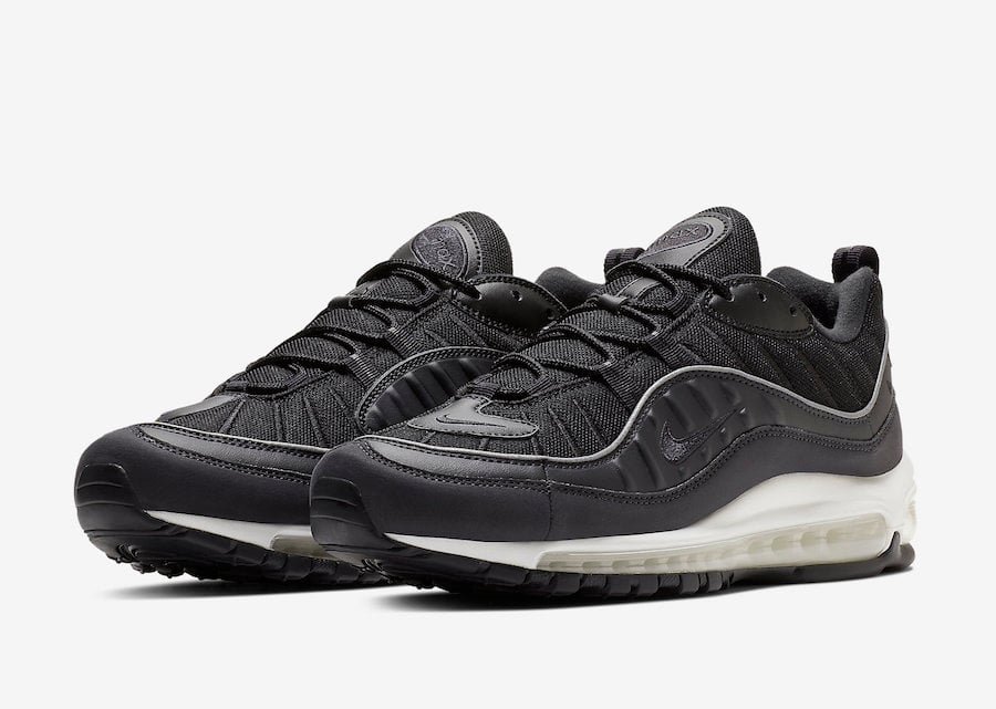 nike air max 98 oil grey black & white